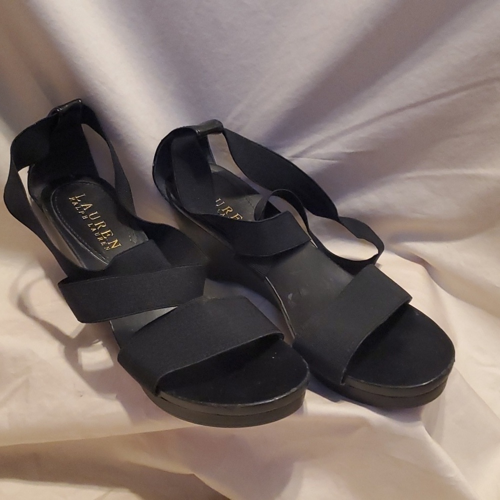 Ralph Lauren Black Sandal SZ 7